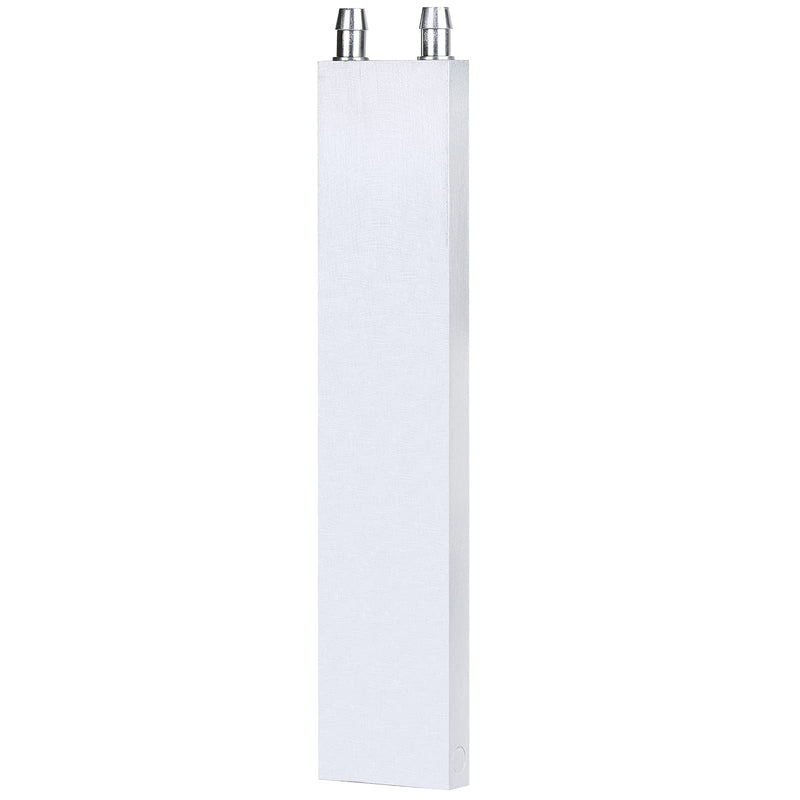 ClYXGS Aluminum Water Cooling Block, Liquid Cold Water Plate Heat Sink Water-Cooled Exchanger Head semiconductor Refrigeration Sheet CPU Graphics Radiator Heatsink Endothermic Head (40 x 200 x 12mm) 200mm Silver