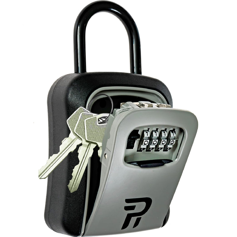 Key Lock Box for Outside - Lock Box for House Keys - Key Lockbox for Key Storage Outdoor - Key Hiders to Hide a Key Outdoor - Waterproof Key Safe Lock Box with Combination Lock (With Shackle) 1