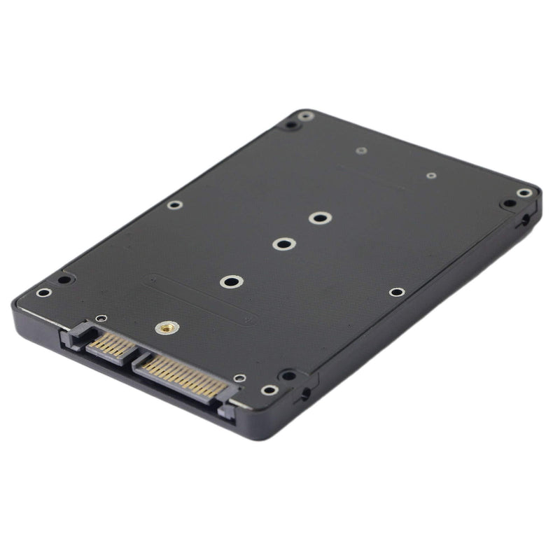 M.2 to 2.5 inch SATA Enclosure Adapter,M.2 (NGFF) SSD to SATA III Hard Drive Enclosure,B and M Key SATA Converter to SATA 3.0 Card,Support 2230 2242 2260 2280 Hard Drive with 7mm Case