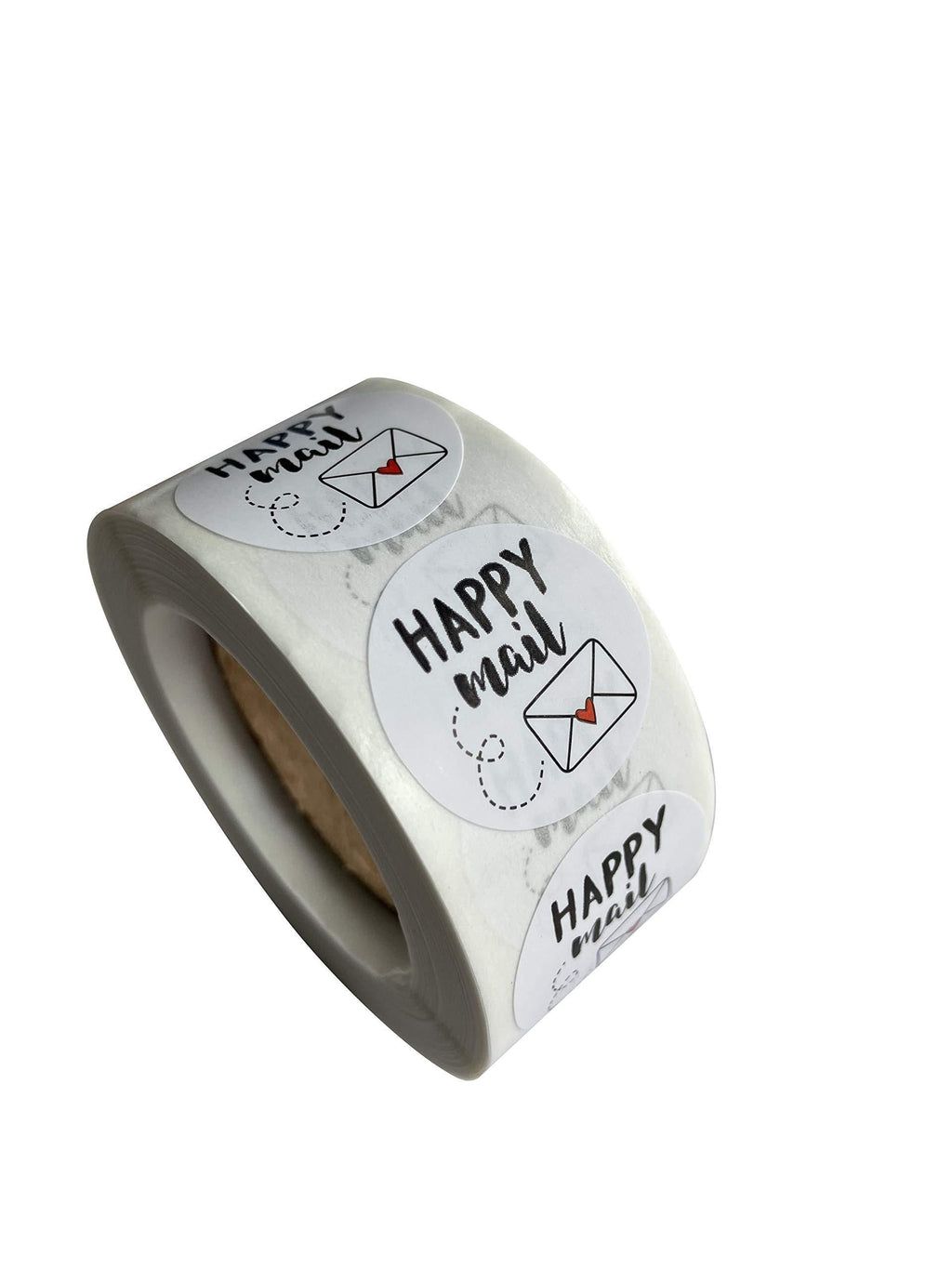 Happy Mail Stickers 1 Inch Round Happy Mail Labels Packaging Envelope Sealing Stickers for Small Shops Online Retailers Business