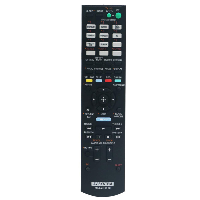 RM-AAU116 Replacement Remote Control fit for Sony AV Receiver STR-DH710 STR-DH520 STR-DN850 STR-DH830 STR-DH750 STR-KS470 STR-KS380 HT-DDW3500