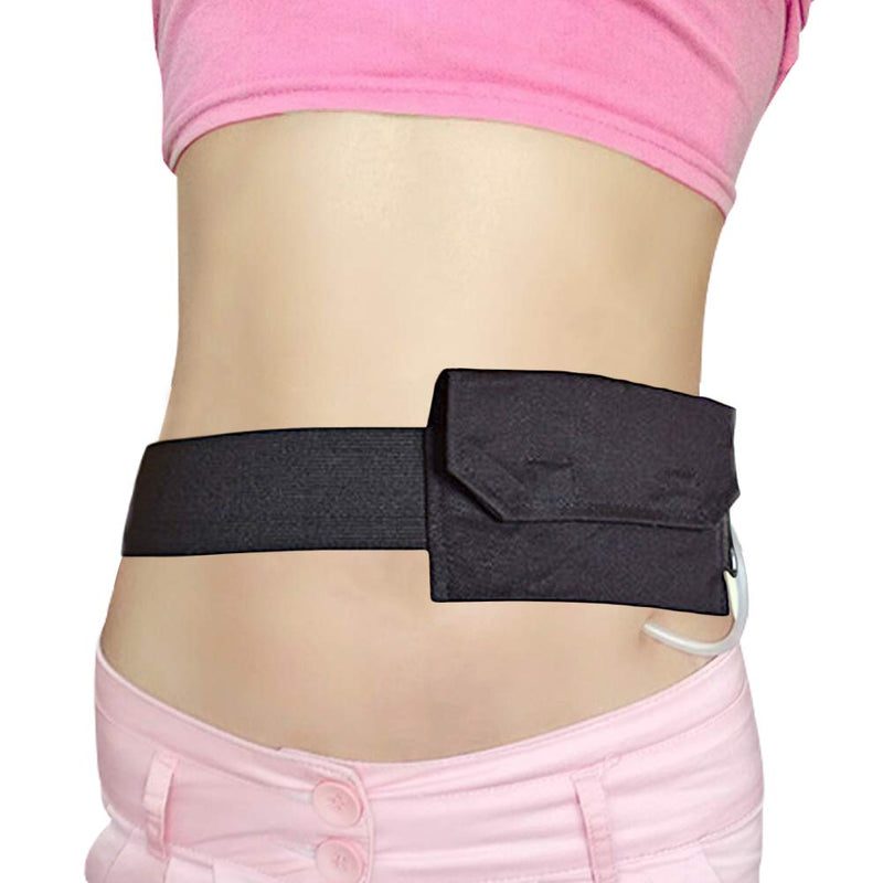 G-Tube Belt Feeding Tube Peg PD Cotton Covers Peritoneal Dialysis Catheter Supplies Abdominal Holder Accessories Adjustable for Secure Gastrostomy Line Women Men Black Medium(27-39 inch) Medium (Pack of 1)