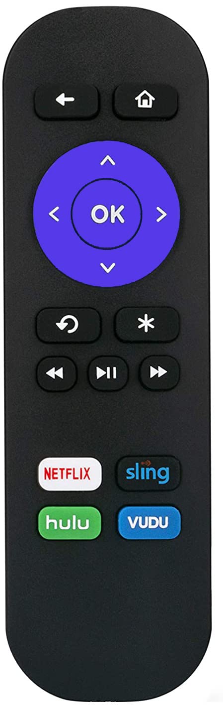 Remote Control Compatible with Roku Express HD LT XS XD Media Player Box; NOT Work for Roku Stick or Roku TV