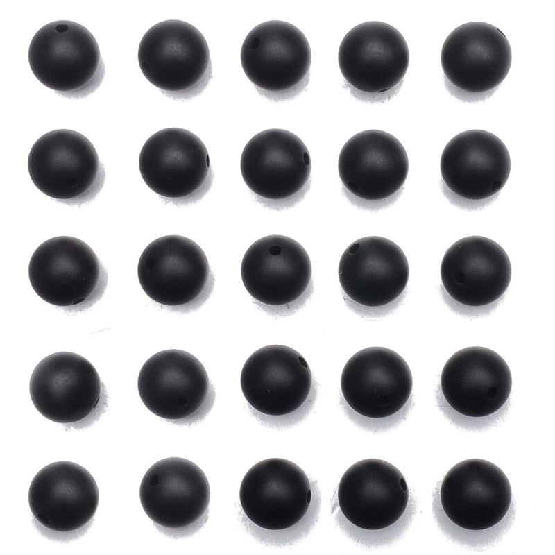 NCB Black Matte Onyx Beads 200pcs 4mm Round Gemstone Beads Spacer Charm Beads Natural Stone Loose Beads for Bracelet Necklace Jewelry Making 4mm 6mm 8mm 10mm (Matte Black Onyx, 4mm 200pcs) Matte Black Onyx