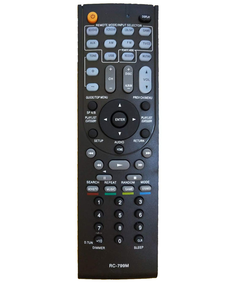 AIDITIYMI RC-799M Remote Replace for Onkyo AV Receiver Home Theater HT-R548 HT-R391 HT-S3500 HT-RC330