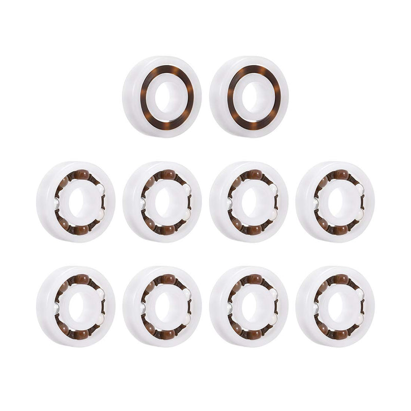 uxcell 6000 Plastic Bearings 10x26x8mm Glass Ball Nylon Cage 10pcs