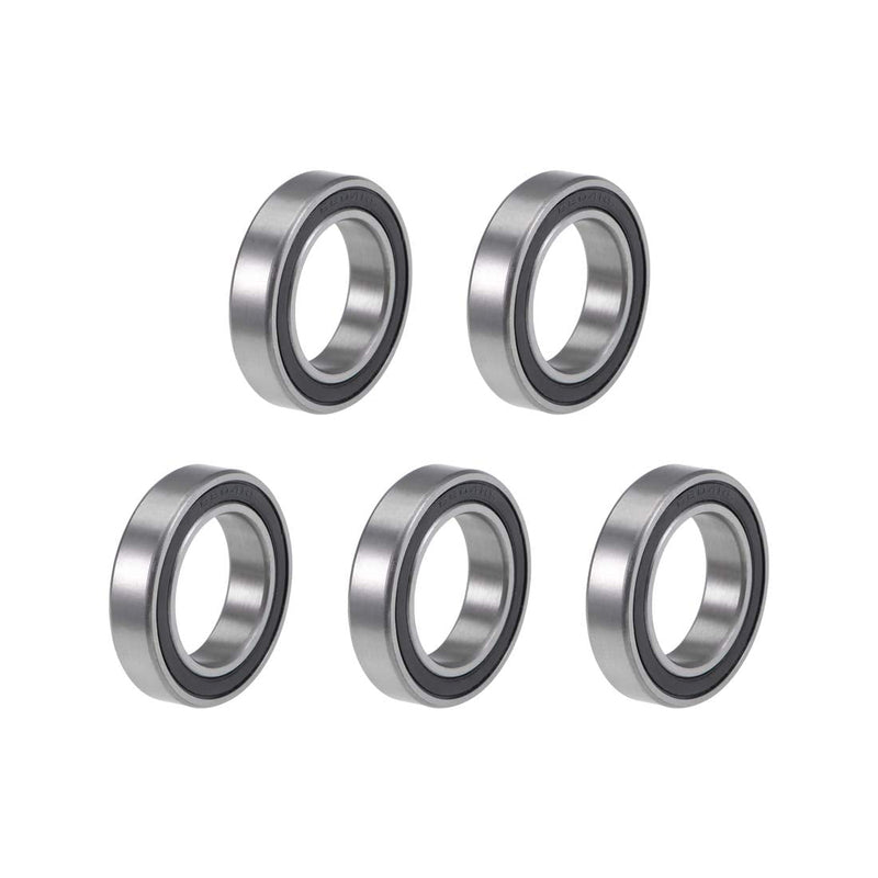 uxcell 6804-2RS Deep Groove Ball Bearings 20mm x 32mm x 7mm Double Sealed Chrome Steel P6(ABEC3) 5pcs