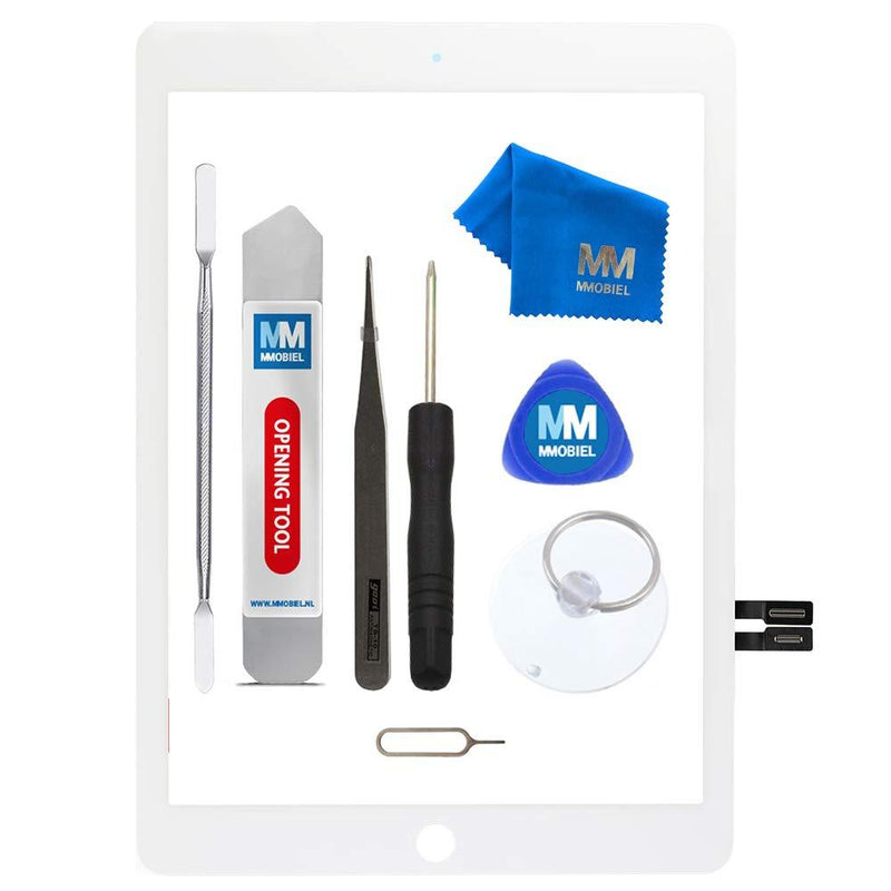 MMOBIEL Digitizer Compatible with iPad 7 2019 / iPad 8 2020 10.2 inch (White) 10.2 inch Touchscreen Display Glass Assembly Incl Tool kit