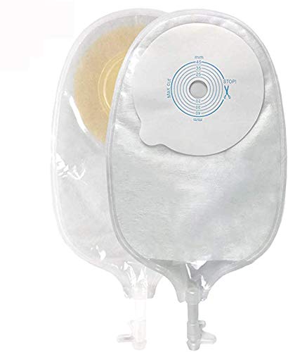 5PCS Urostomy Bags, Ostomy Supplies,One Piece Drainable Ostomy Pouch for Ileostomy Stoma Care, Cut-to-Fit 5PCS T001
