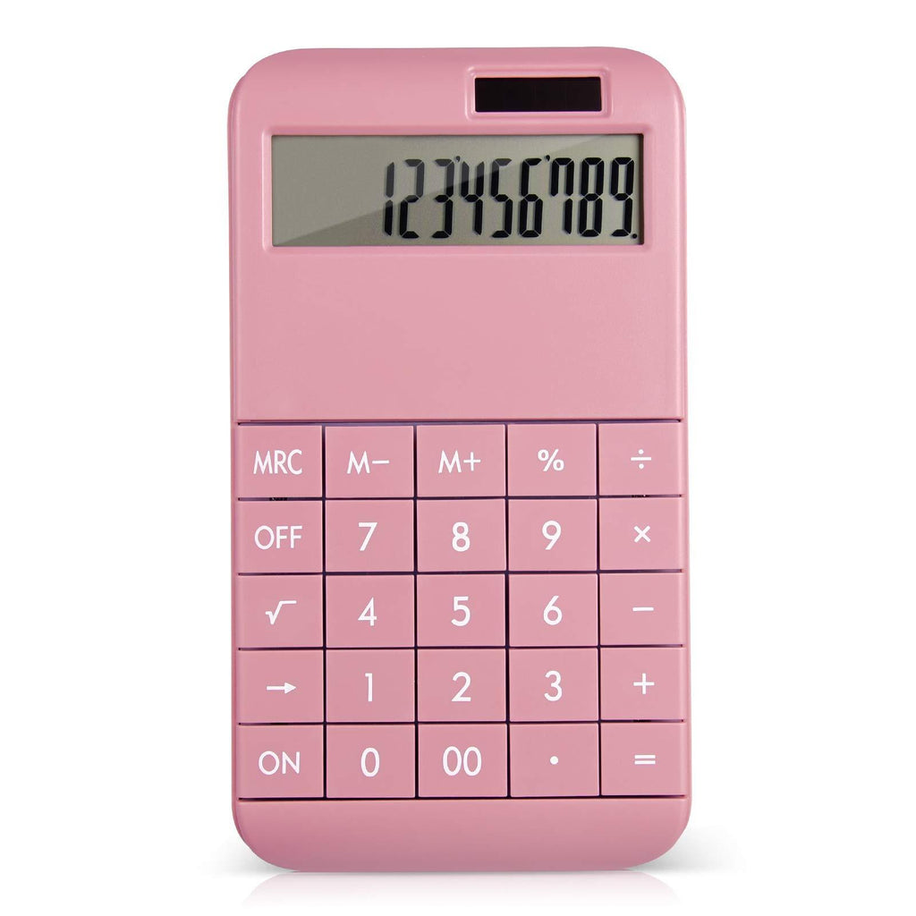 Basic Standard Calculator EC02CL-PN for Business, School & Office Use, Electric Digital Smart Calculator - Pink