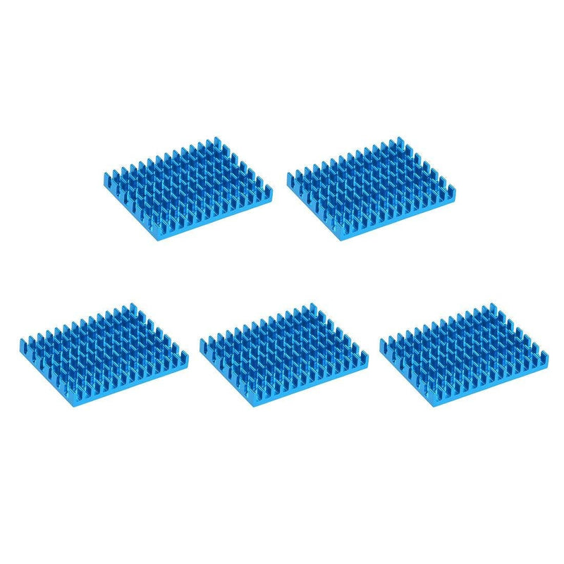 uxcell Electronic Radiators Heatsink for MOS GPU IC Chip Blue 30 x 40 x 5 mm 5pcs 30x40x5mm