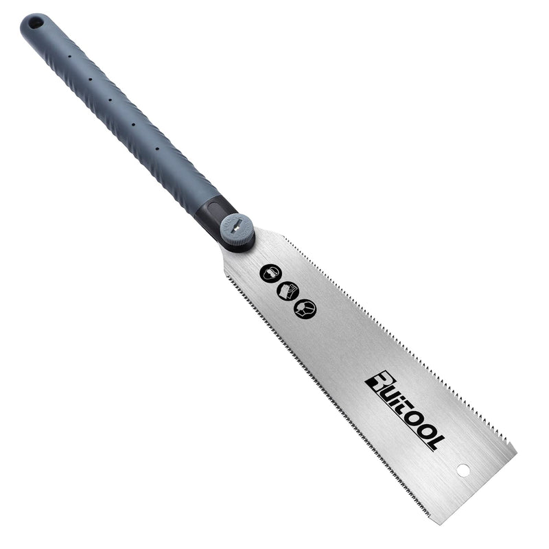RUITOOL Japanese Pull Saw 10 Inch Double Edge Sided Hand Saw Ryoba SK5 Flexible Blade 10&18TPI Flush Cut Non-slip Plastic Handle Wood Saw for Woodworking Tools Small