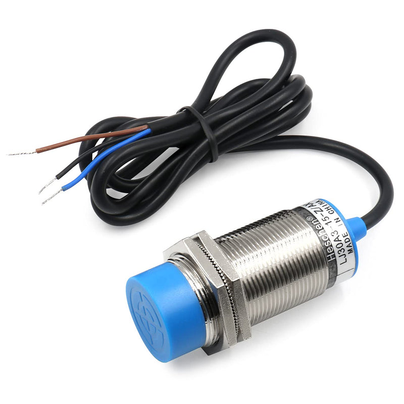 Heschen M30 Inductive Proximity Sensor Switch Non-Shield Type LJ30A3-15-Z/EX Detector 15mm 10-30VDC 200mA Normally Open(NO) 2 Wire