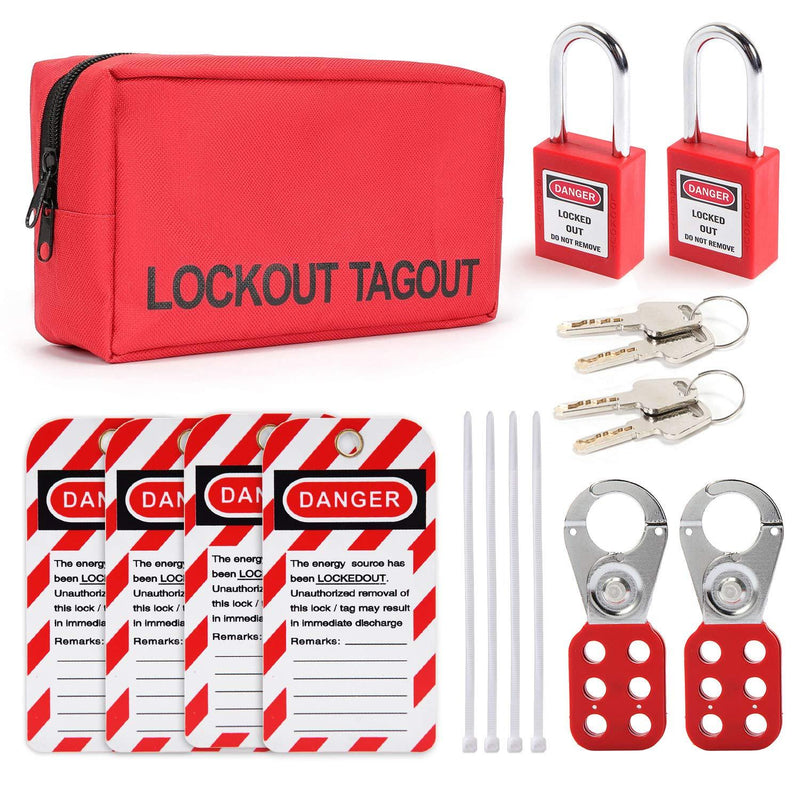 Lockout Tagout Kit - Safety Lockout Padlocks Loto Hasps Lockout Tagout Tags Loto Locks Set Electrical Lock Out Tag Out Kits