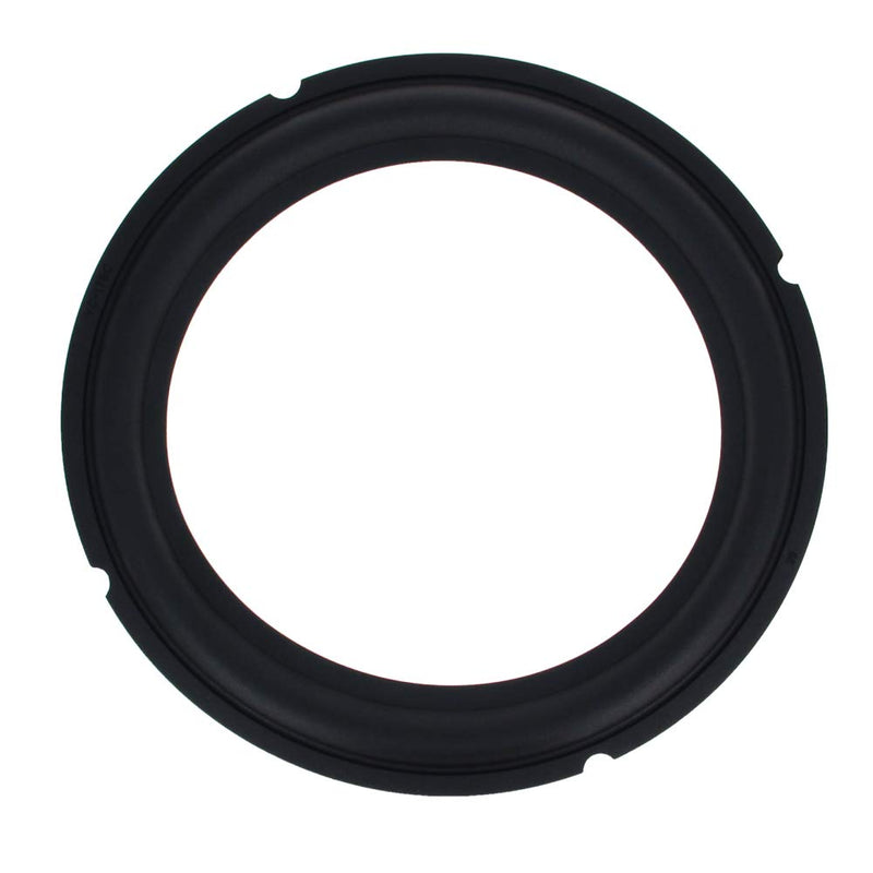 Fielect 2Pcs 8 Inch Black Notch Speaker Rubber Edge Surround Rings Replacement Parts for Speaker Repair or DIY 8" Black Notch