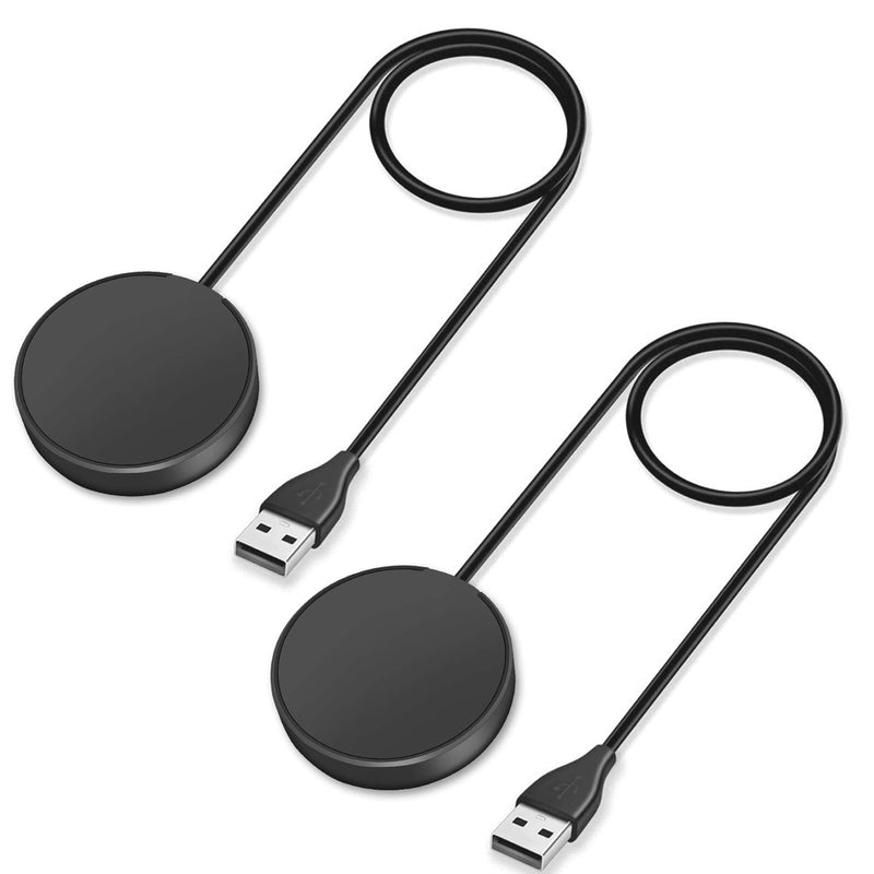 2 Pack Compatible with Samsung Galaxy Watch 3/Active/Active 2 Wireless Charging Dock,Trami Replacement USB Charger Cable Cord Stand for Galaxy Watch 3 41mm 45mm/Active/Active 2 40mm 44mm