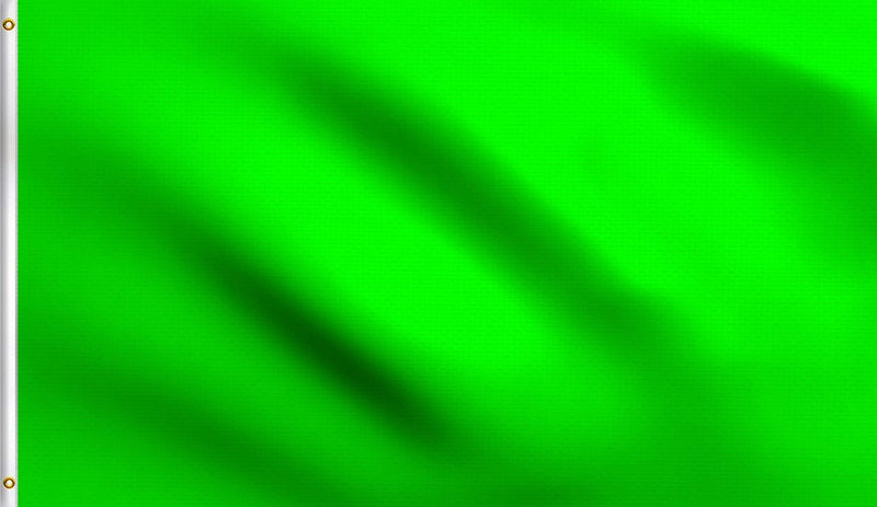 DMSE Solid Blank Flag 3X5 Ft Foot Flag UV Resistant (2x3 Polyester, Neon Green) 2x3 Polyester