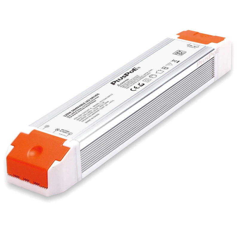 12V120W LED Dimmable Driver, PLUSPOE 12V Dimming LED Power Supply Low Voltage Transformer Compatible with 2-3 Way Wall Dimmer, Quiet Operation Aluminum Alloy Housing. 12V120W Dimmable