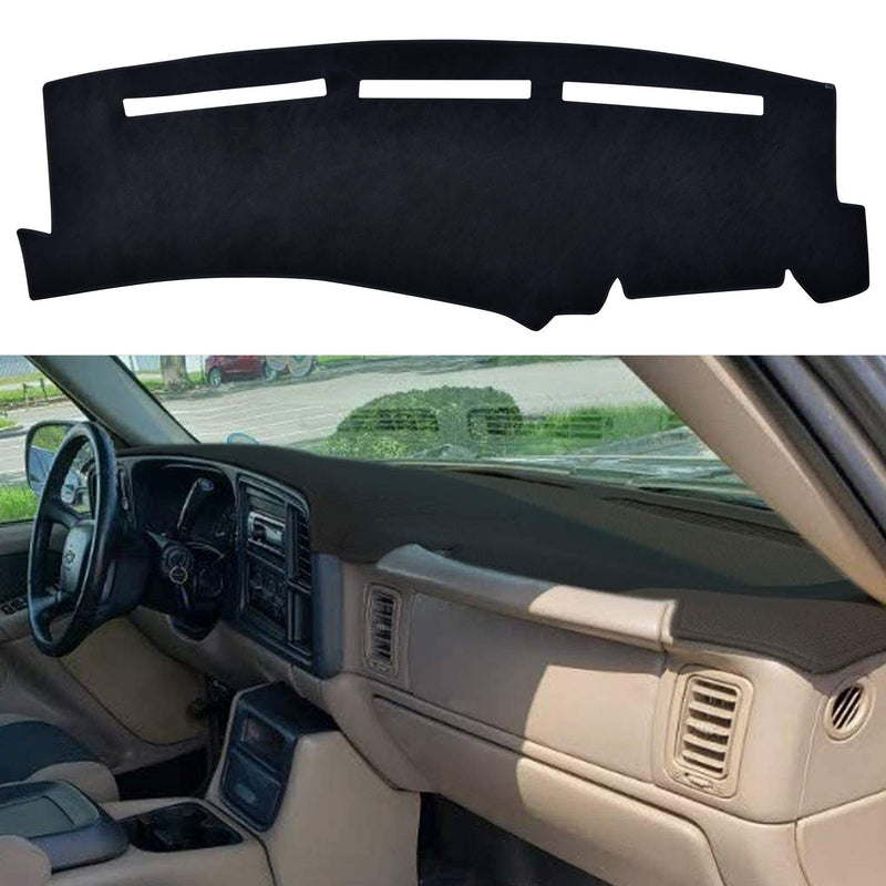 SPEEDWOW Dashboard Dash Board Cover Mat Carpet Compatible with 1999-2006 Chevrolet Silverado Avalanche Tahoe Suburban GMC Pickup Yukon 1999-2006 Chevy and GMC