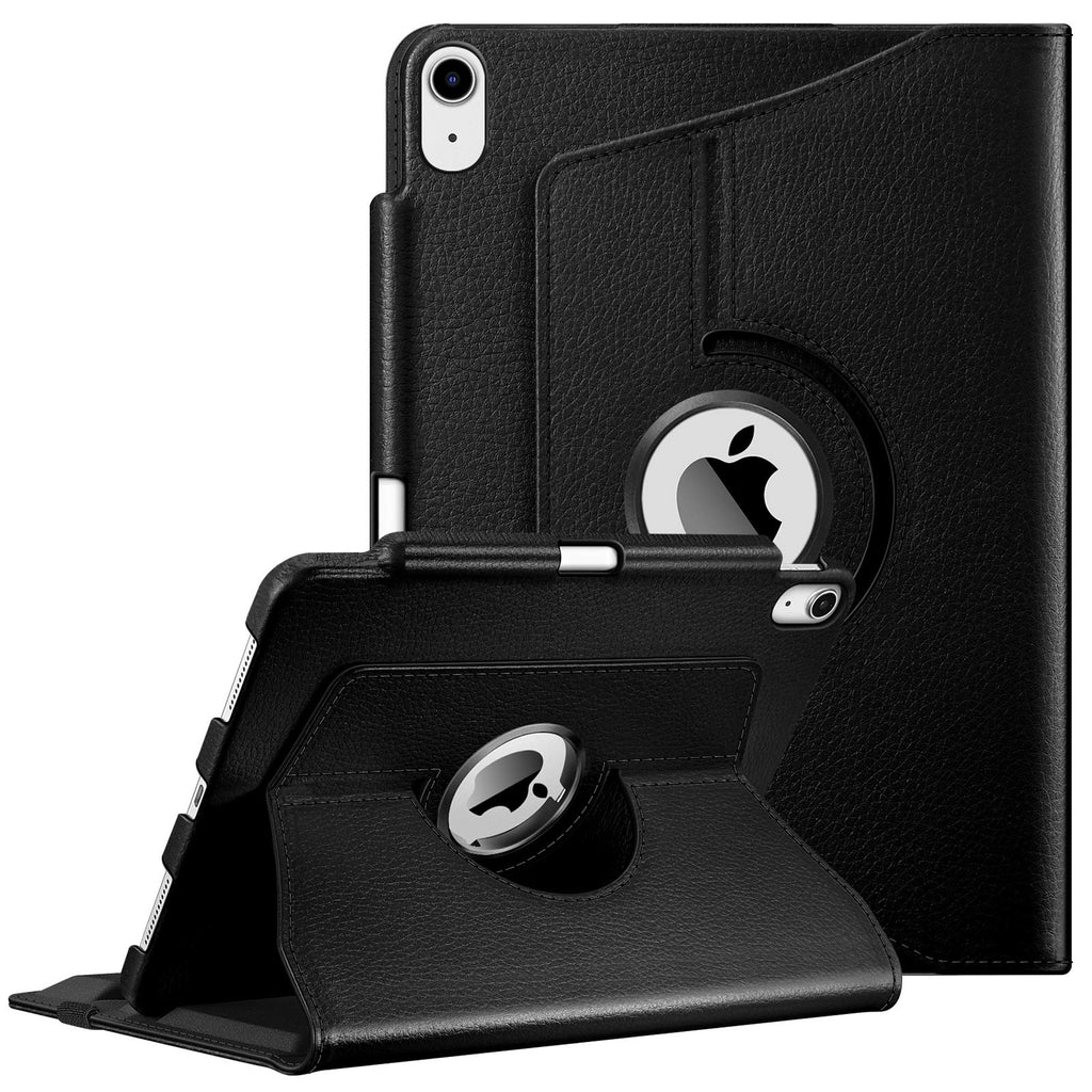 Fintie Case for iPad Air 4 10.9 Inch 2020 with Pencil Holder [Support 2nd Gen Pencil Charging] - 360 Degree Rotating Stand Cover with Auto Sleep/Wake for iPad Air 4th Generation, Black