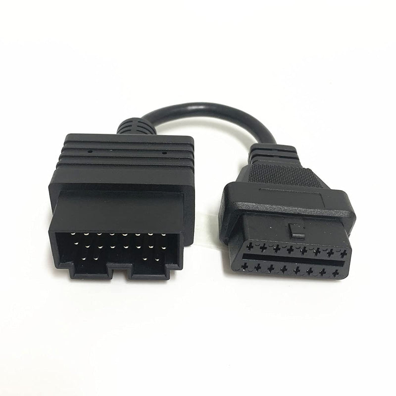 LITEMATIRA 20 Pin to 16 Pin OBD2 OBD II Diagnostic Adapter Cable Compatible with Kia, Female Diagnostic Tool Scanner Code Reader, 8" Length