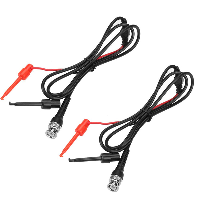 BNC to Dual Testing Plunger Hook Coax Machine Test Lead Coaxial Cable Grabbers Oscilloscope Probes for Test Work