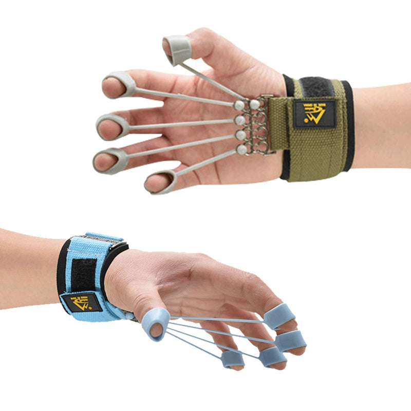 Finger Strengthener Exercise Trainer Hand Yoga Equipment for Finger Resistance Stretching Rehabilitation Fitness 20Lb+40Lb Assist