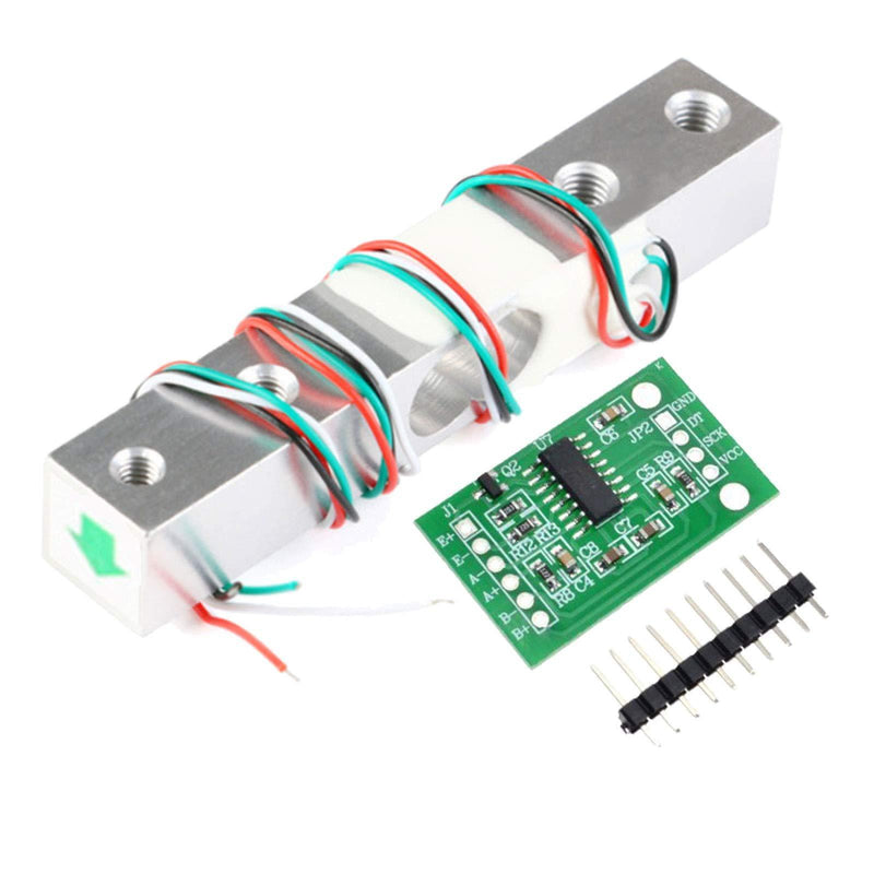 ALAMSCN Digital Load Cell Weight Sensor + HX711 Weighing Sensor ADC Module for Arduino DIY Portable Electronic Kitchen Scale Kit (10KG+HX711) 10KG+HX711