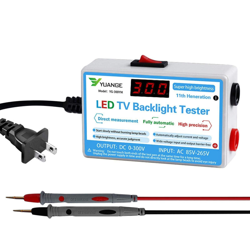 CVERY LED Lamp Bead TV Backlight Tester, Led Light Test Tool for All LED Lights Repair Output 0-300V 93*60*30mm White