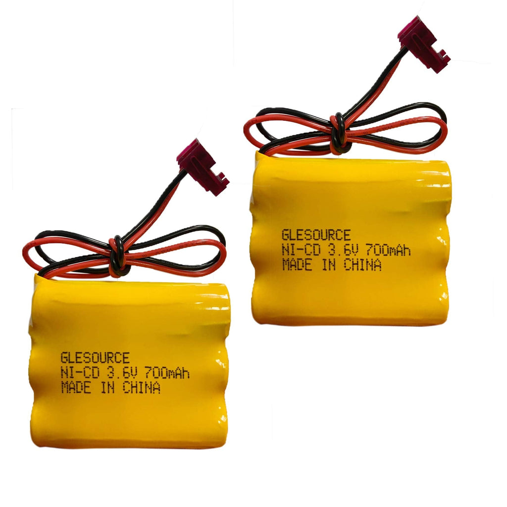 GLESOURCE 3.6V 700mAh Ni-CD Battery Pack Replacement for Sure-Lites 026-148 026148 Exit Sign Emergency Light SL-026148 SL-026-148 SL026148(2 Pack) 2PCS 3.6V 700mAh battery