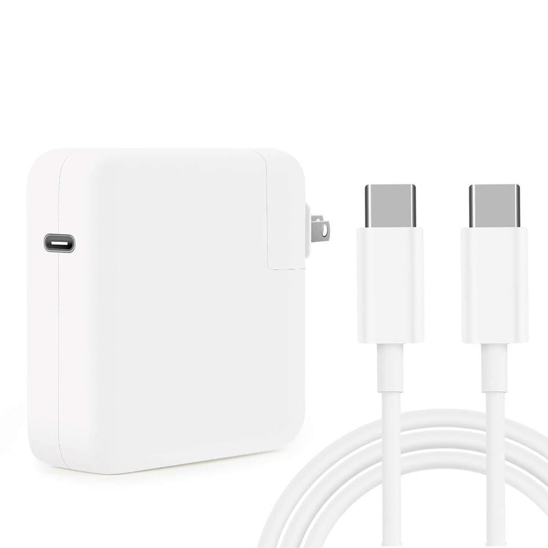 HuanXiLu Replacement Mac Book Pro Charger, 61W USB C Charger Power Adapter for MacBook Pro 13 Inch 12 Inch,for MacBook,Included USB-C to USB-C Charge Cable (6.6ft/2m)
