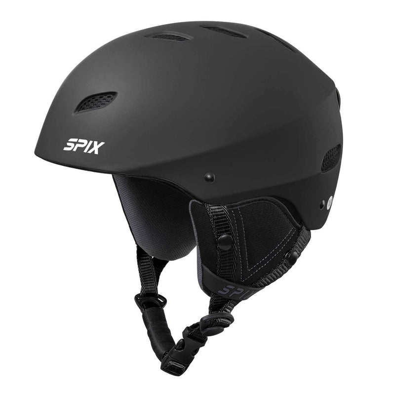 SPIX Ski Helmet Snowboard Helmet - ASTM Safety Certified Size Adjustable for Adults Youth Men and Women Matte Black S(19.3â€-21.3â€/49-54cm)