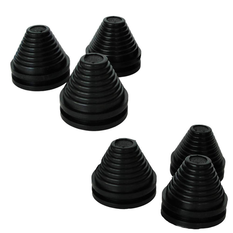 6PCS Firewall Plug Grommet Synthetic Rubber Grommets Wire Protection, Hole Grommets 1" ID 1.18" Drill Hole