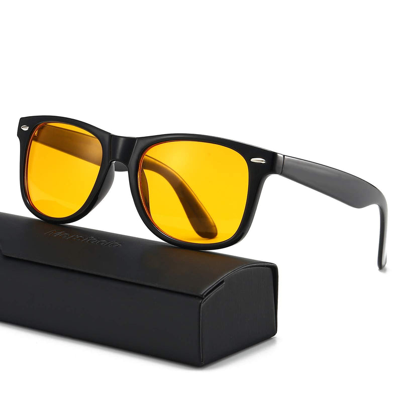Gysnail Blue Light Blocking Computer Glasses Men/Women, Eye Fatigue Relieve & Better Sleep Yellow