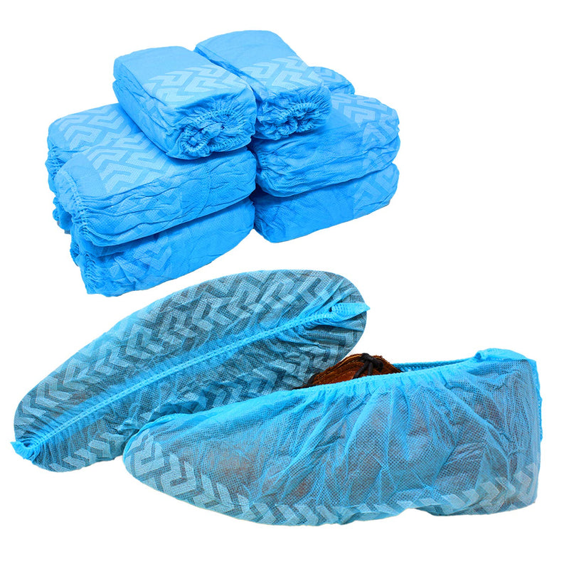 Ever Ready First Aid - Disposable Shoe Covers, Lightweight, Breathable, Dust and Skid Proof Boot Cover, One Size Fits Most, 50 Pairs (100 Count) 100