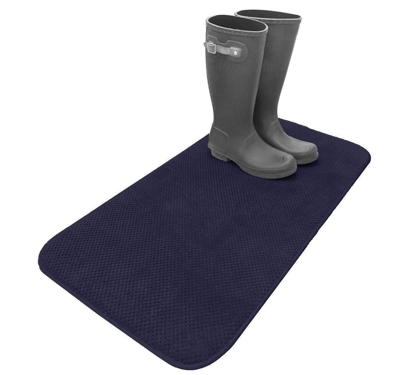 Homewear Boot and Shoe Drying MAT - Navy, 16 "" x 32""" (9207-DRYNA)