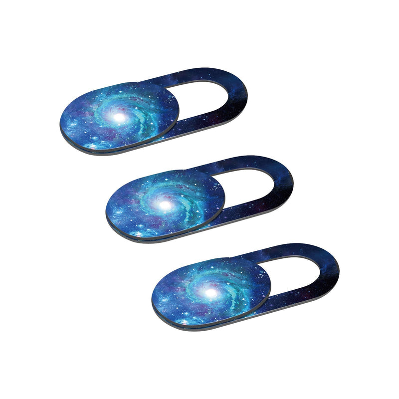 Webcam Cover, Camera Cover Slide, 0.02-Inch Ultra-Thin Camera Privacy Covers for Laptop, PC, Smartphone, Protect Your Visual Privacy and Security (Starry Sky Blue-3 Pack) Starry Sky Blue-3 Pack