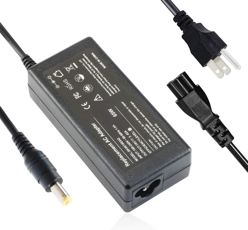 19V AC Adapter Power Cord Monitor for Acer LCD H236HL SA230 G276HL S230HL G246HL G206HQL S271HL S240HL G236HL S220HQL S202HL; Aspire E15 N15Q1 N16Q2 E5 E5-575 E5-521 R3 R3-471 Laptop Charger