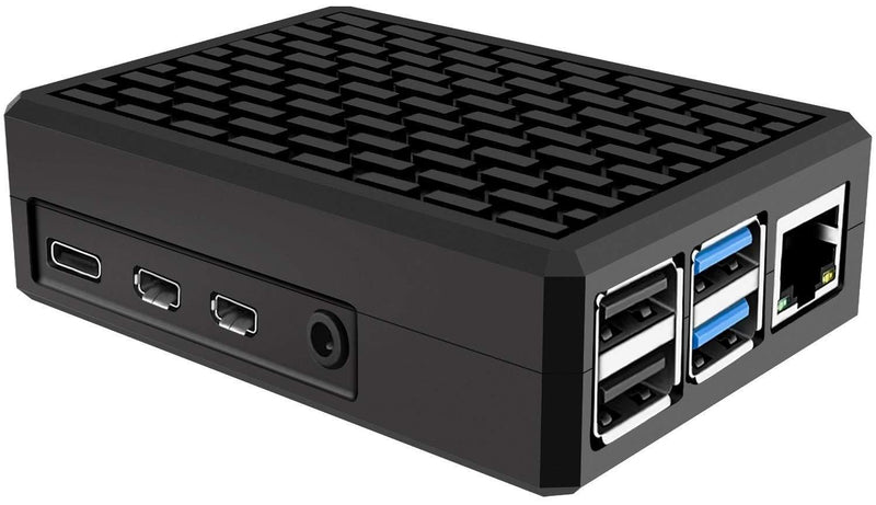 Miuzei Raspberry Pi 4 Aluminum Case, Raspberry Pi 4 Model B Metal Case, Pi 4 Alloy Armor Case with Cooling Column and Thermal Pads Compatible with Raspberry pi 4 B 8gb 4gb 2gb- No Pi Board