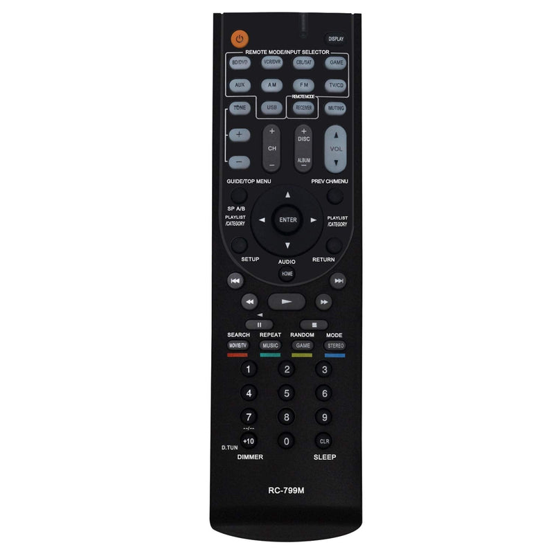 RC-799M Replacement Remote Control fit for Onkyo AV Receiver HT-R558 HT-R391 HT-R558B HT-S5500 TX-SR309 HT-R591 HT-RC330 HT-RC430 HT-S3500 HT-S5400 HT-R590 TX-SR313