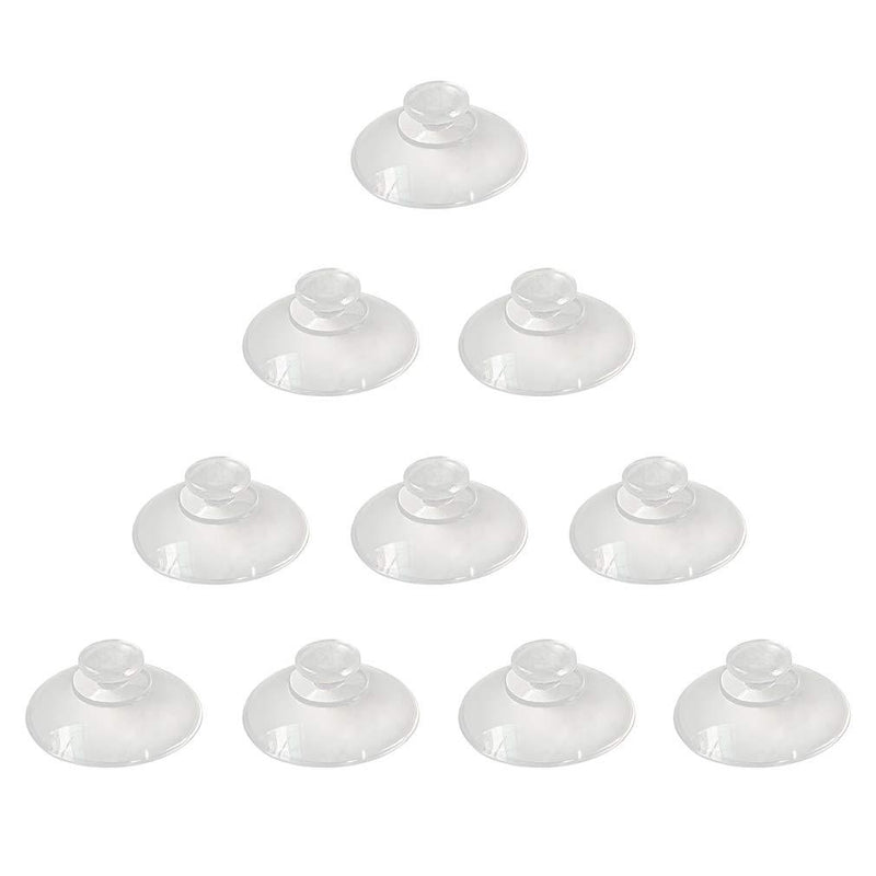 FieldTulip 10 Pieces 20mm Mini Suction Cups Clear Without Hooks PVC Plastic Sucker Pads for Decoration Wall Home Car 20mm 10pcs