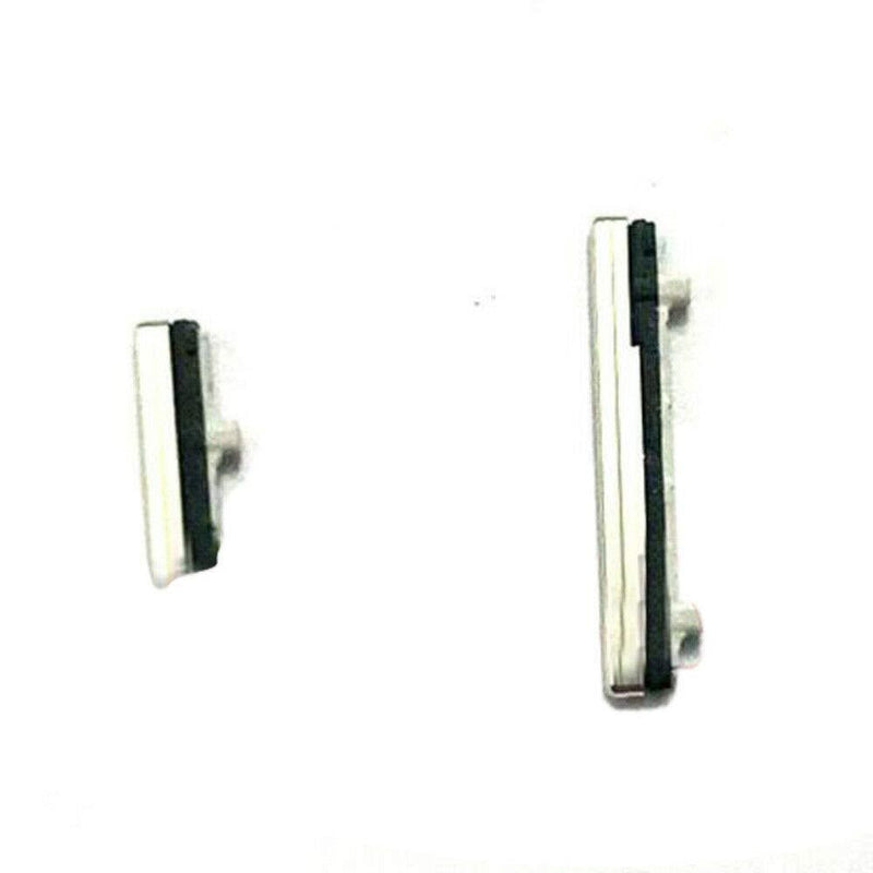 2X Power ON Off Volume Button Switch Key Replacement Compatible with Samsung Galaxy Note 10 SM-N970 N970F/DS (Silver) Silver