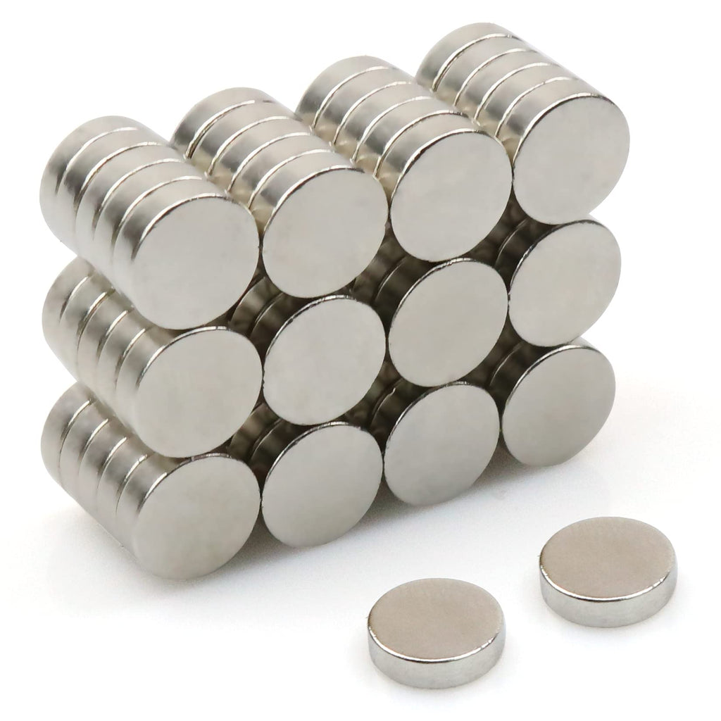 FINDMAG 30pcs Fridge Magnets, DIY Multi-Use Small Round Magnets, Premium Brushed Nickel Pawn Style Magnetic Push Pins, Office Magnets, Whiteboard Magnets, Refrigerator Magnets 10x3-30p