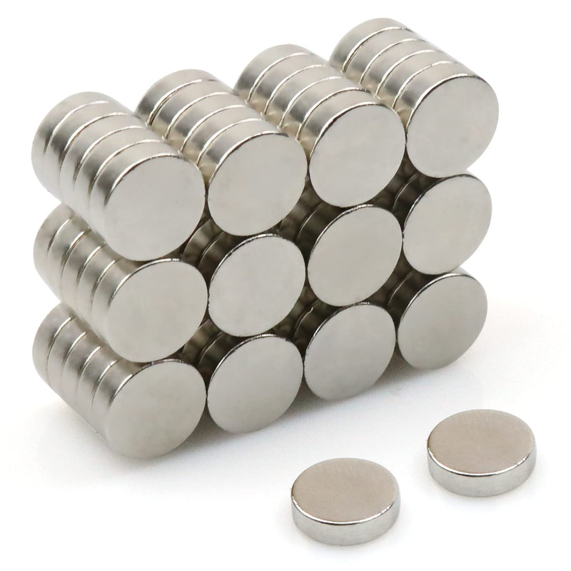 FINDMAG 30pcs Fridge Magnets, DIY Multi-Use Small Round Magnets, Premium Brushed Nickel Pawn Style Magnetic Push Pins, Office Magnets, Whiteboard Magnets, Refrigerator Magnets 10x3-30p