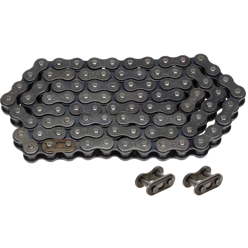 HIAORS Rear Drive Chain 420 90 Link with Two Extra Connecting Master Link for Baja Motorsports MB165 and MB20 Baja Heat Warrior CT200U CT200U-EX BT200X 196cc 6.5Hp Mini Bike Motorcycle