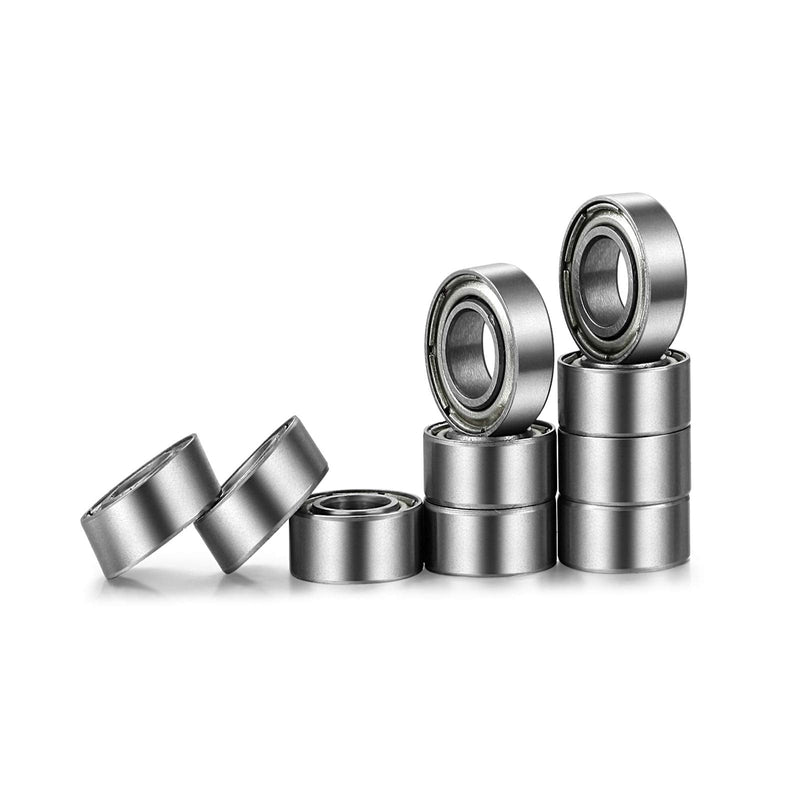 MR106-ZZ Bearing 6 x 10 x 3mm Both Sides Metal Shielded Ball Bearing Pre-Lubricated with Grease MR106-ZZ Radial Ball Bearing (10 Pack)