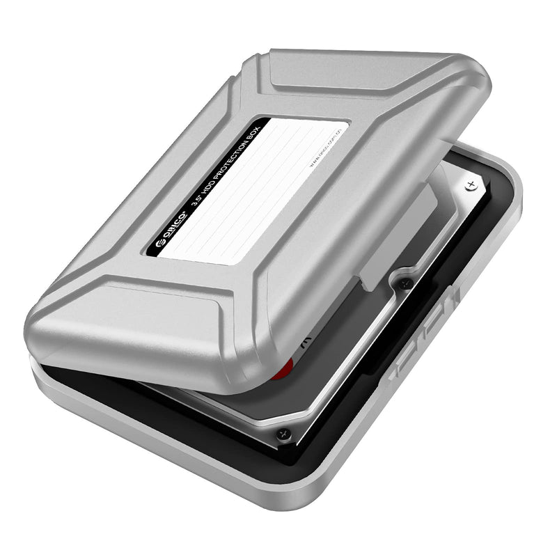 ORICO Hard Drive Case 3.5 inch HDD Storage Protective Bag Anti-Static and Shockproof External Hard Drive Suit for WD,Seagate,Toshiba Gray