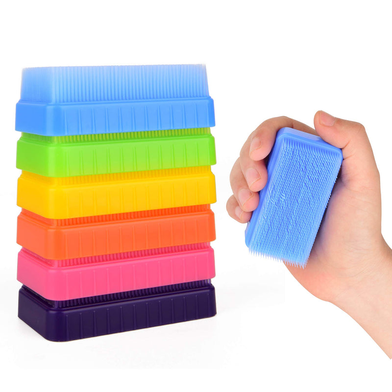 Special Supplies Therapressure Therapy Brush for Occupational and Sensory Brushing, 6 Pack, Stimulating and Calming Tools for Kids and Adults, Soft Flexible Bristles, Latex Free
