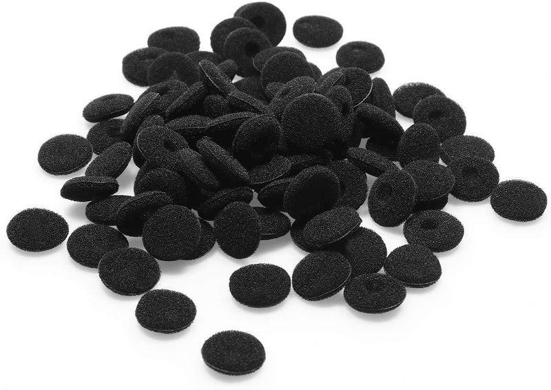 Ear Cushions Ultra Soft Foam Cover Replacement for Most Standard Size Office Telephone Headsets, Headphones, Earphones Earbuds (Black) (Mini) Mini