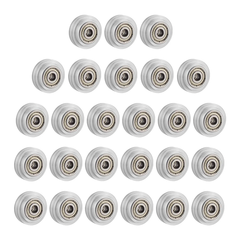 SIMAX3D 26PCS 3D Printer Wheel,Polycarbonate Plastic POM Rolle Linear Bearing for Creality CR10, Ender 3, Anet A8, Artillery X1 Transparent